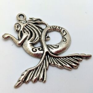 Oceanic Silver Tone Mermaid Charm